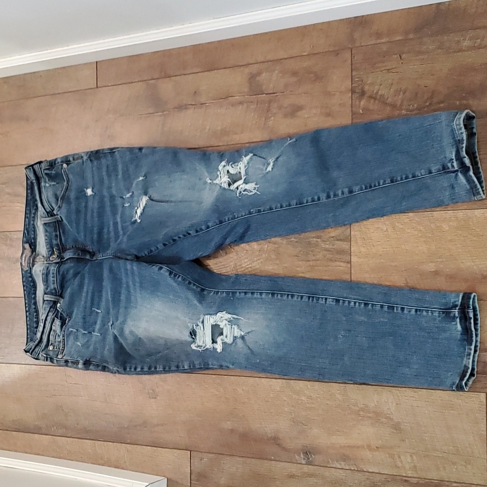 Torrid Boyfriend Straight Ripped Jeans